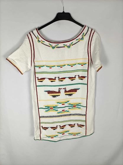 BA&SH.Vestido algodón bordado. T.s