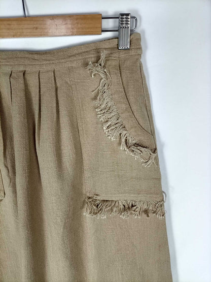 INTROPIA.Falda midi camel T.38