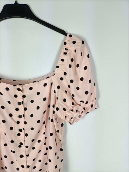 PRIMARK. Top rosa lunares T.40