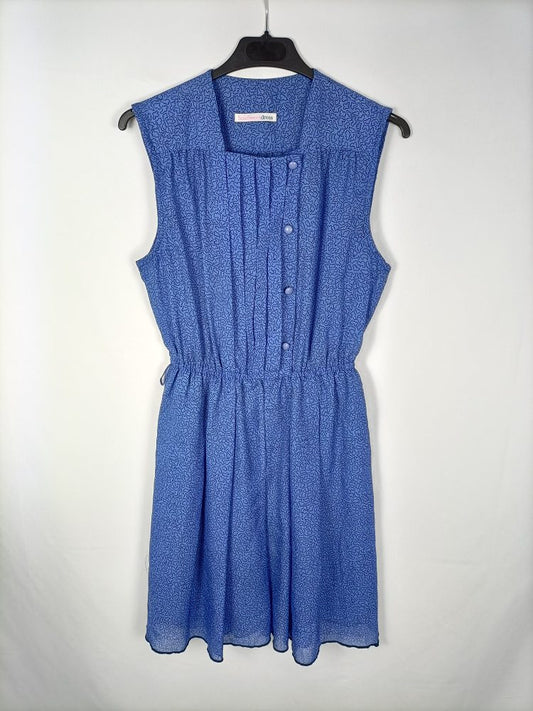 SUSISWEET. Vestido azul estampado T.s/m