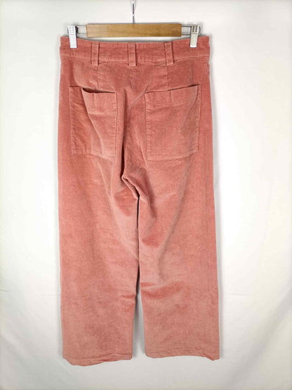 MANGO. Pantalón pana salmón T.40