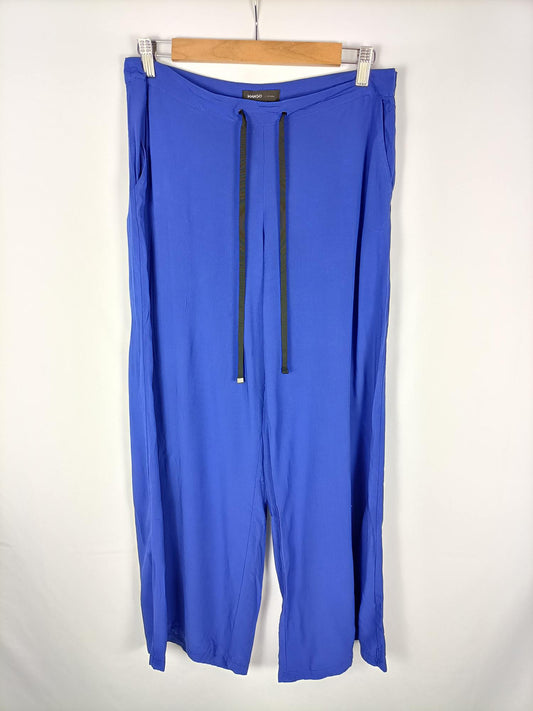 MANGO. Pantalón fluido klein T.m