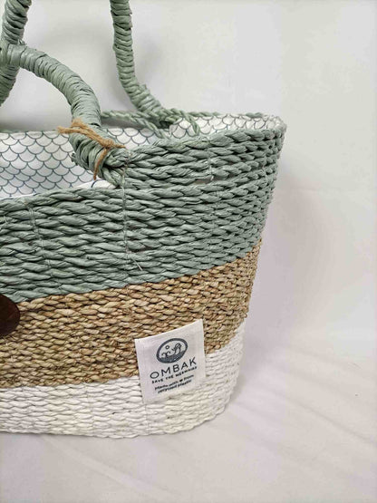 OMBAK.Capazo tonos pastel