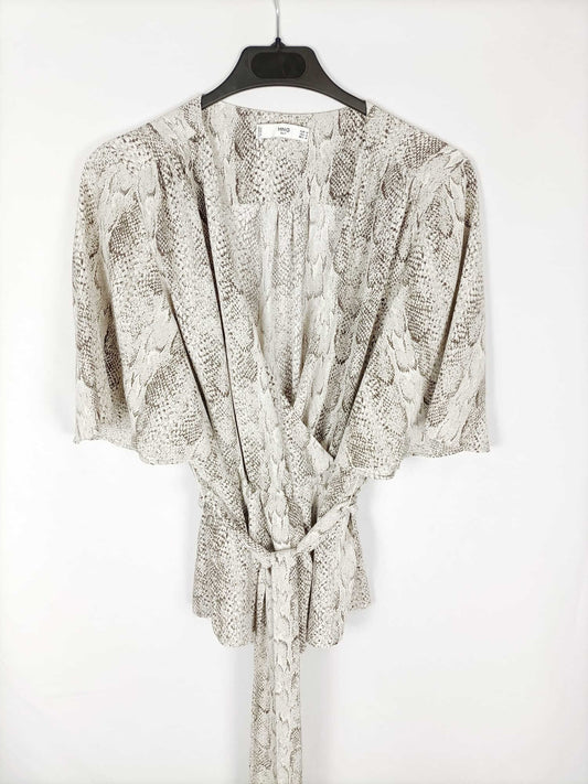 MANGO.Top fluido animal print T.m