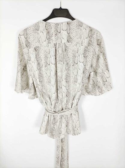 MANGO.Top fluido animal print T.m