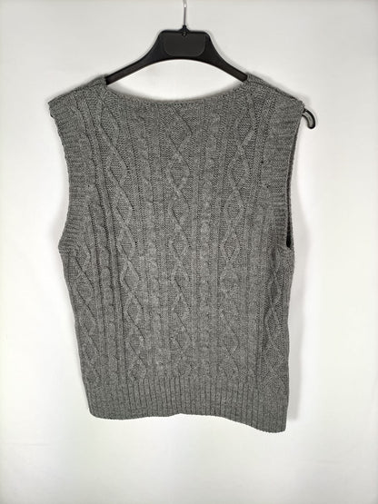 OTRAS.Jersey sin mangas gris T.s/m