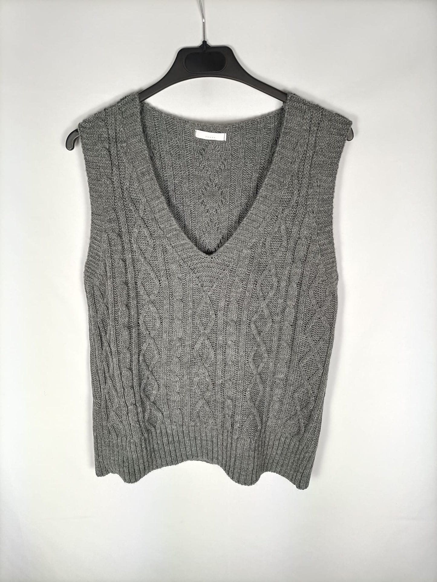 OTRAS.Jersey sin mangas gris T.s/m