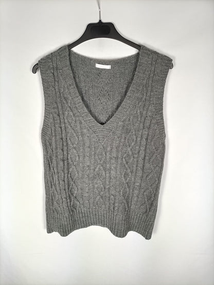 OTRAS.Jersey sin mangas gris T.s/m