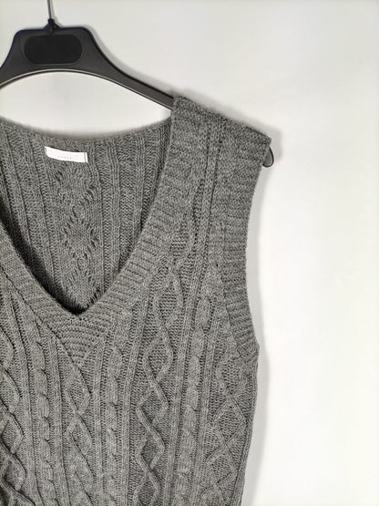 OTRAS.Jersey sin mangas gris T.s/m