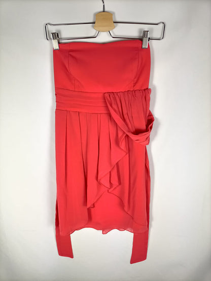 OTRAS.Vestido corto coral T.xs/s