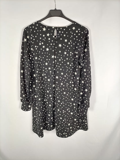 OTRAS.Vestido negro estrellas TU (s/m)