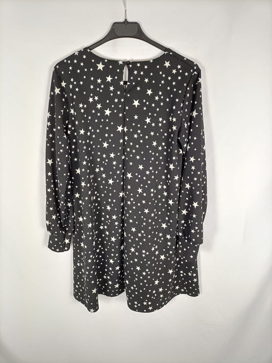 OTRAS.Vestido negro estrellas TU (s/m)