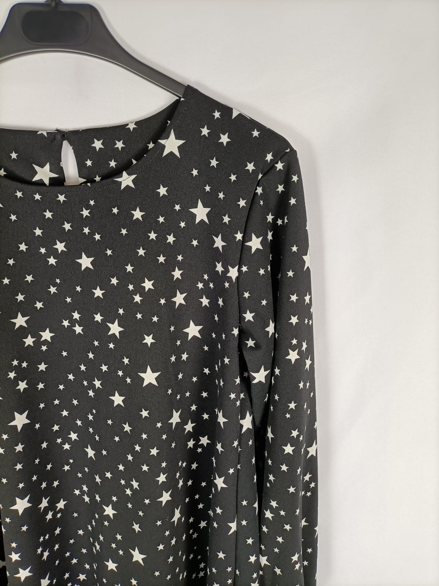 OTRAS.Vestido negro estrellas TU (s/m)