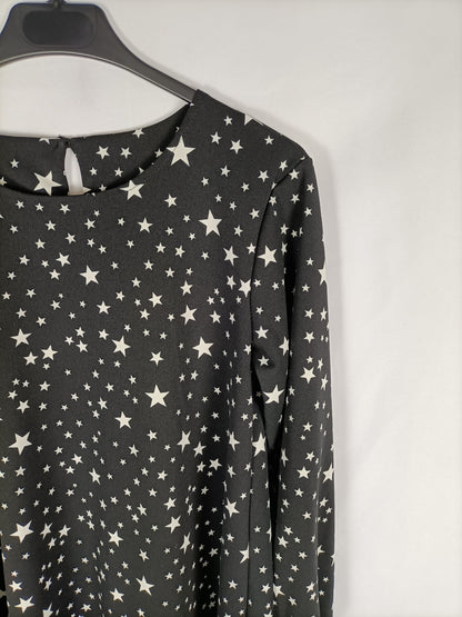 OTRAS.Vestido negro estrellas TU (s/m)