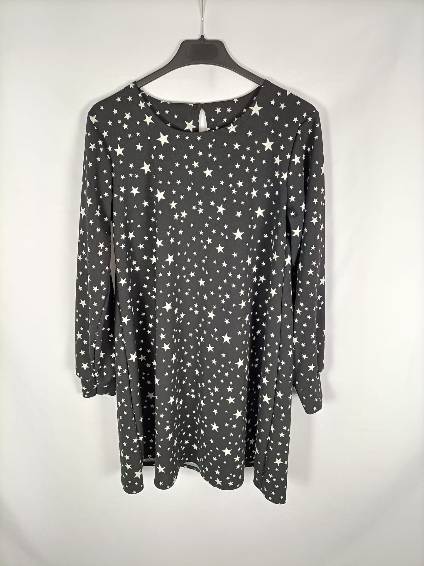 OTRAS.Vestido negro estrellas TU (s/m)