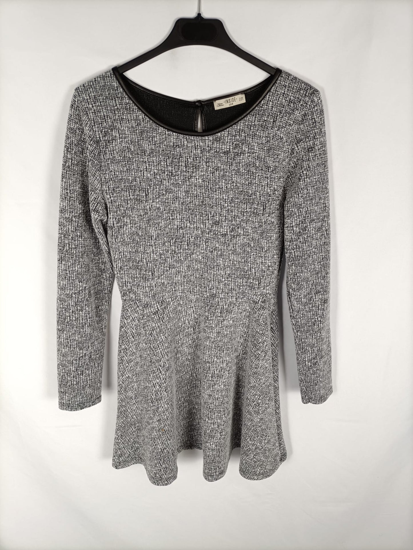 INSIDE.Vestido jaspeado T.s