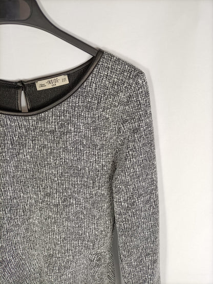 INSIDE.Vestido jaspeado T.s