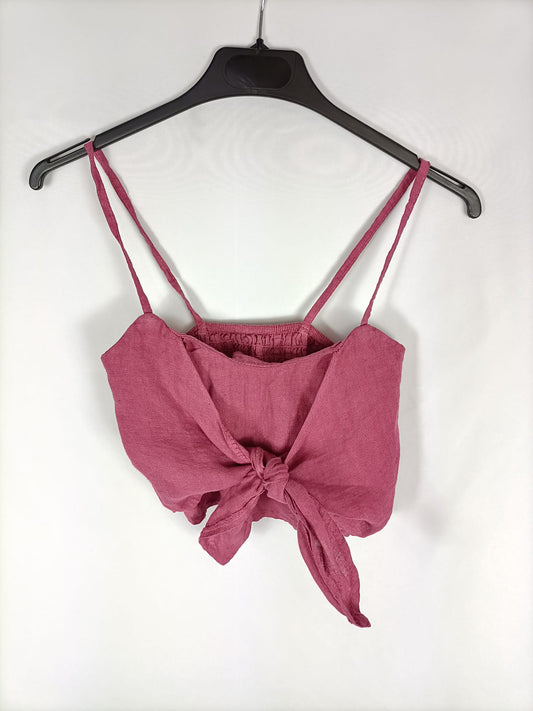 OTRAS.Croptop rosa Ts/m