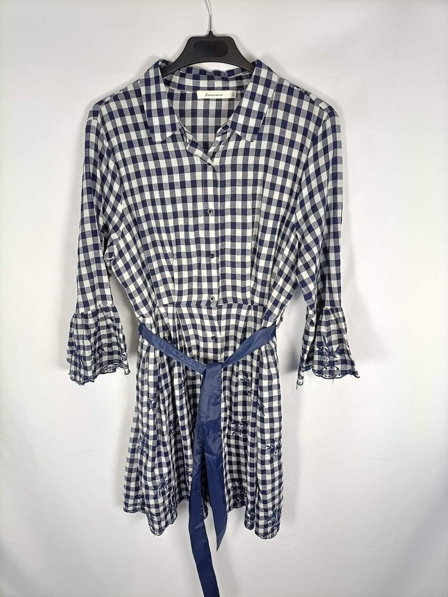 LAMORENA. Vestido de cuadros T.s