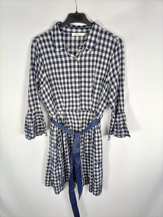 LAMORENA. Vestido de cuadros T.s