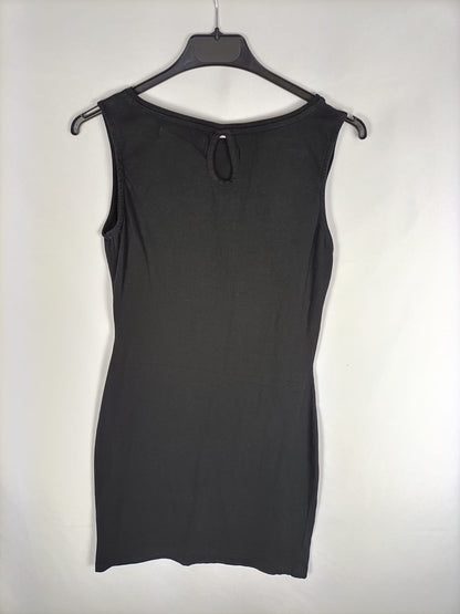 VENCA. Vestido corto negro T.m