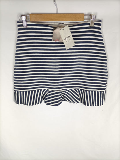 INSIDE. Falda rayas marineras T.s