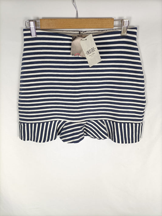 INSIDE. Falda rayas marineras T.s