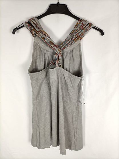 ZARA. Top escote cuerdas T.m