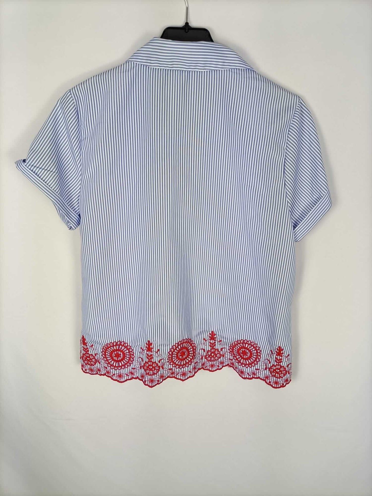 COCO NUT. Camisa rayas bordada T.m