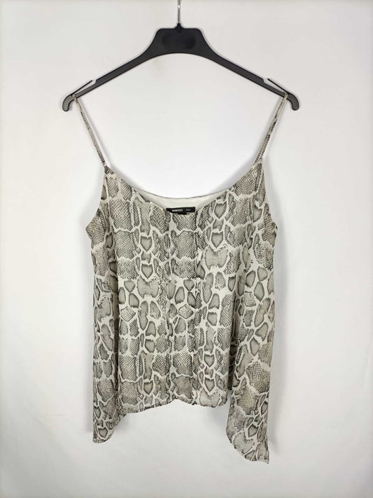 MANGO. Top animal print T.s
