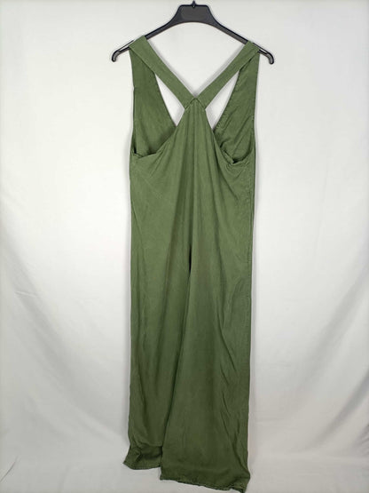 STRADIVARIUS. Mono palazzo verde T.s