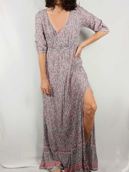 OYSHO.Vestido amebas cruzado T.M