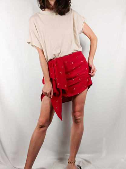 H&M.Camiseta beige T.L