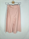 MANGO. Pantalón rosa culotte T.xs