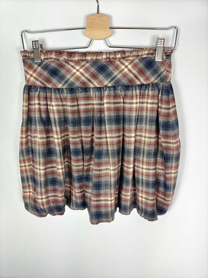 HAKEI. Falda cuadros T.s