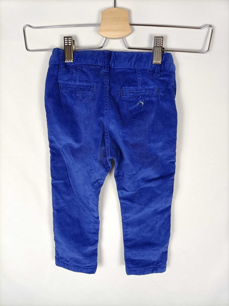 NANOS. Pantalón pana azul T.3A