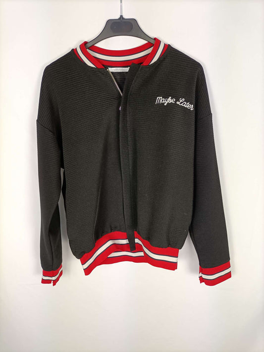 ZARA.Bomber negra T.s