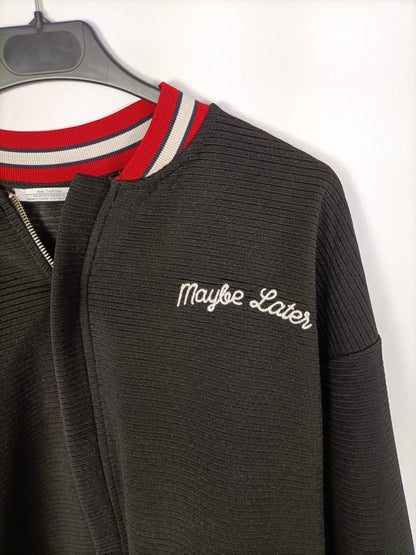 ZARA.Bomber negra T.s