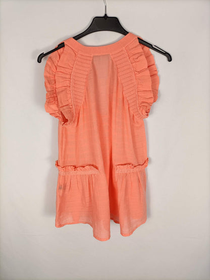 SITA MURT.Top naranja palo TU (M)