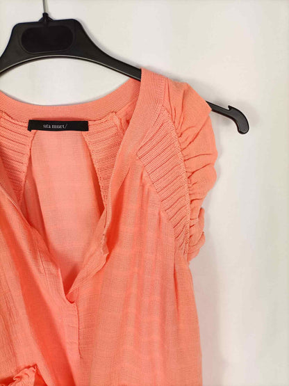 SITA MURT.Top naranja palo TU (M)