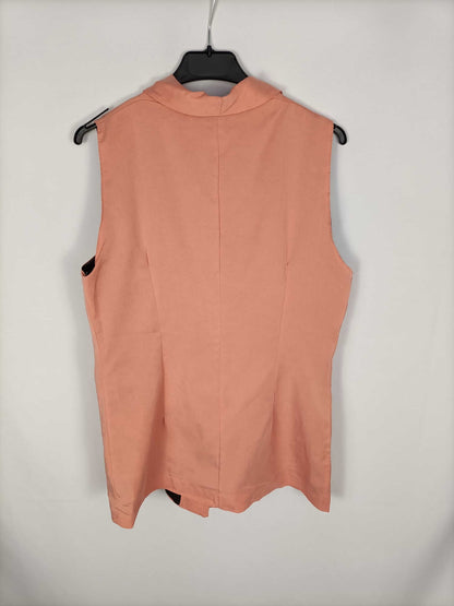 VALENTINA.Chaleco salmón T.L