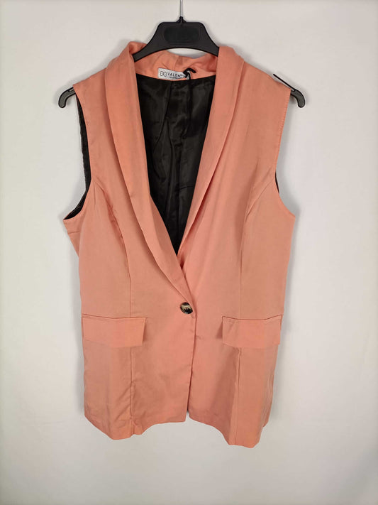 VALENTINA.Chaleco salmón T.L