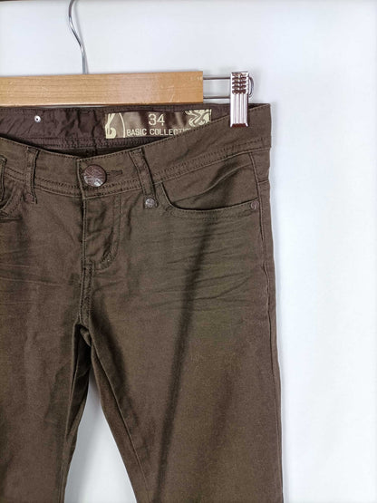 STRADIVARIUS. Basic brown trousers size 34