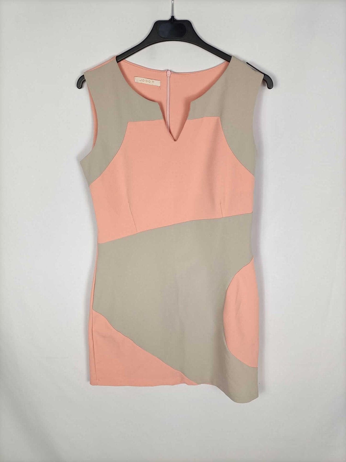 JOOO.Two-tone beige and salmon dress Tm/l