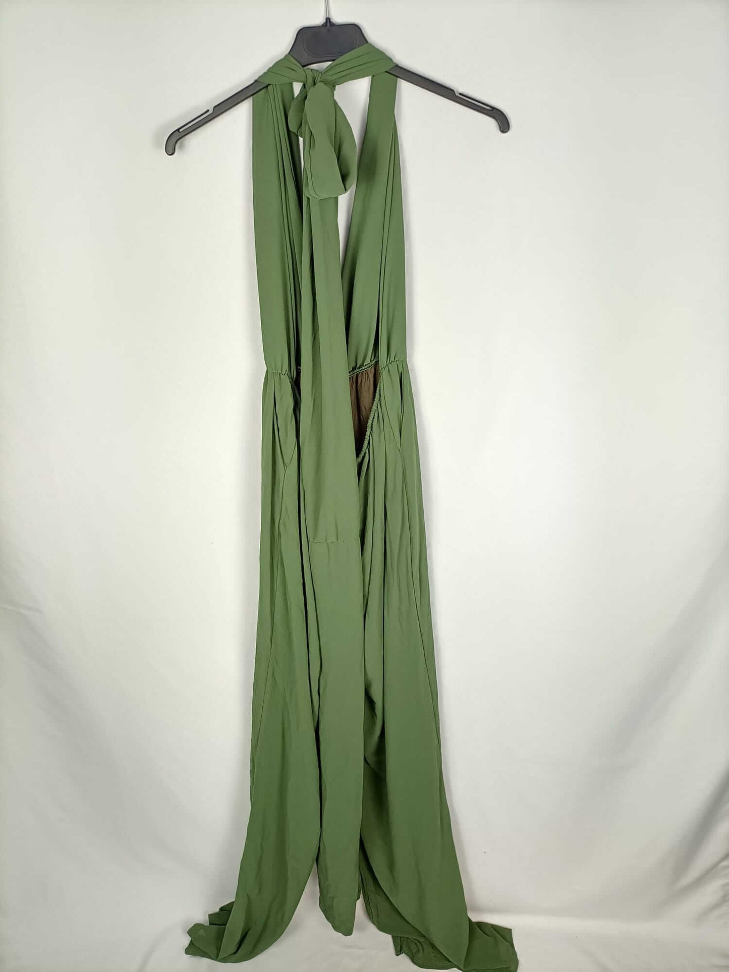 OTRAS.Mono verde escote amplio T.s/m