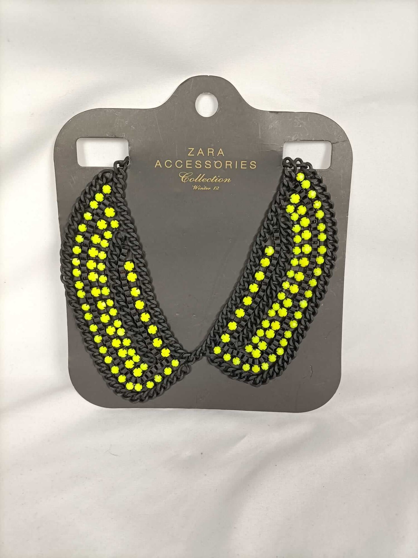 ZARA.Collar cadena piedras