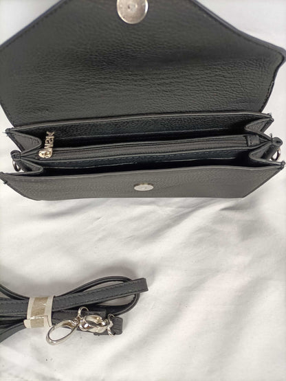 MISAKO. Black leatherette bag