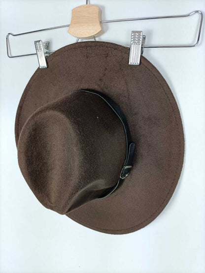 OTRAS.Sombrero paño marrón TU