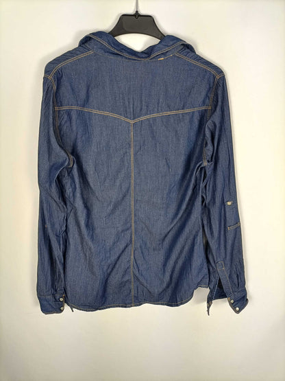 STRADIVARIUS.Dark denim shirt TL