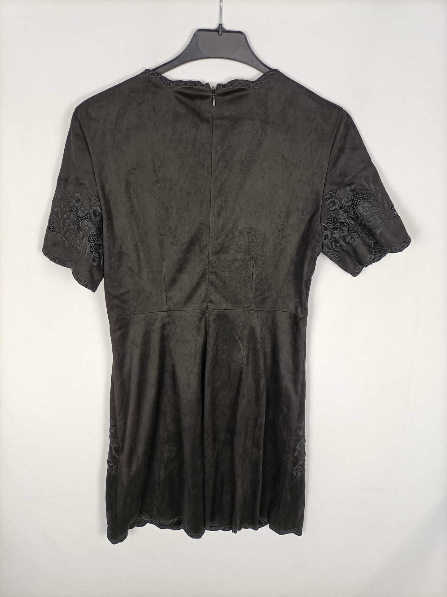 ZARA. Ts floral suede dress